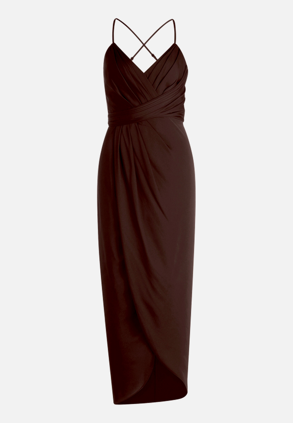 Abendkleid mit Raffung / Vorderseite