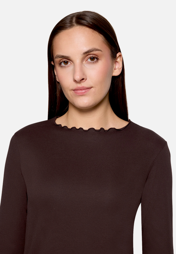 Langarm-Shirt mit Kragen / Detailbild