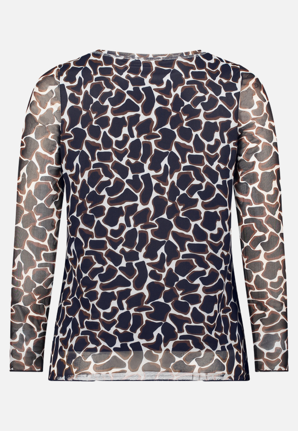 Langarm-Shirt mit Animalprint / Rückseite