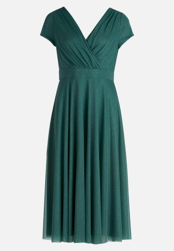 Cocktailkleid im Glitzer-Look / Vorderseite