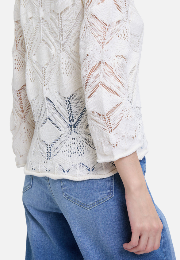 Strickpullover mit Rundhalsausschnitt / Detailbild