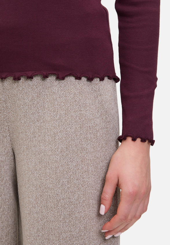Langarm-Shirt mit Kragen / Detailbild
