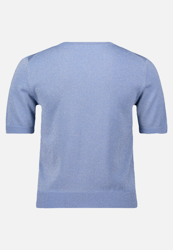 Feinstrickpullover mit Lurexfaden / Rückseite