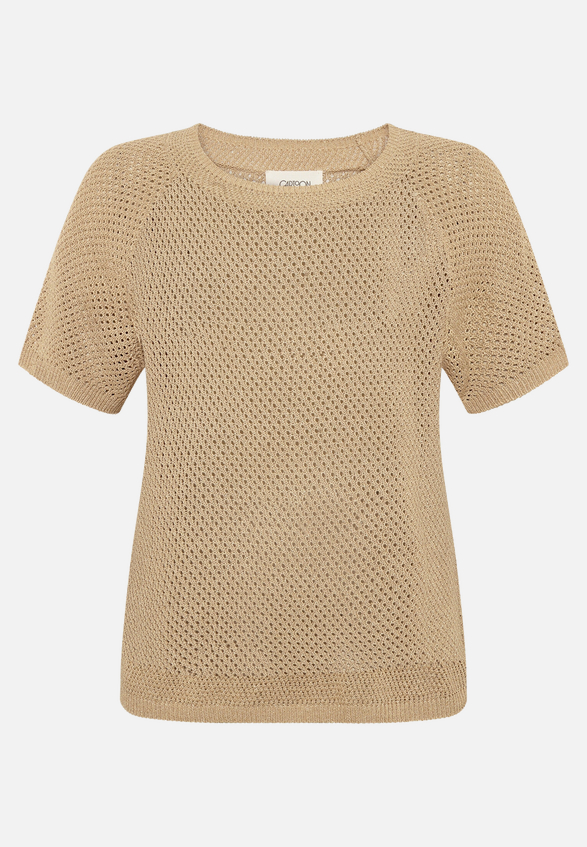 Strickpullover mit Rundhalsausschnitt / Vorderseite