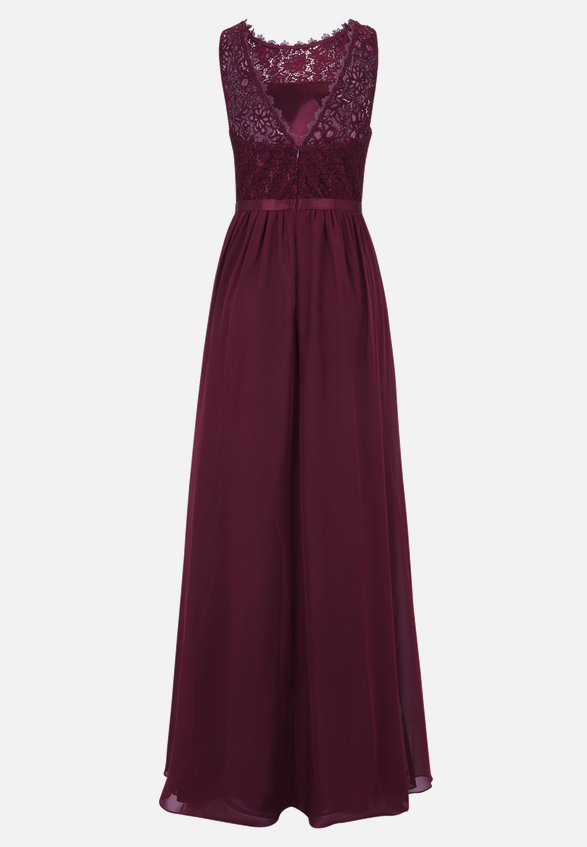Cocktailkleid mit Spitze / Rückseite