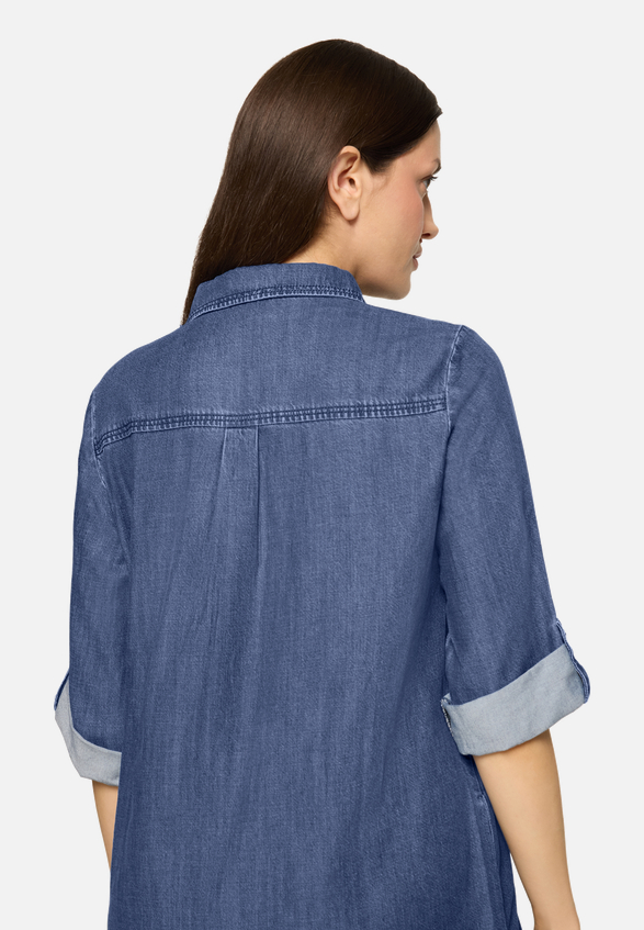 Jeanskleid mit Kragen / Detailbild