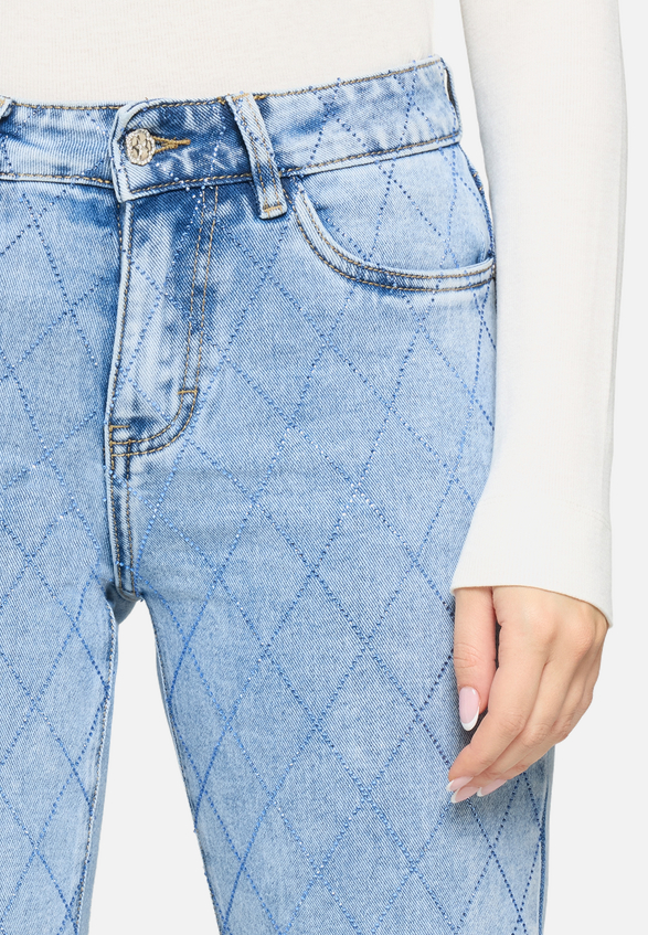 Stretch-Jeans mit Strass / Detailbild