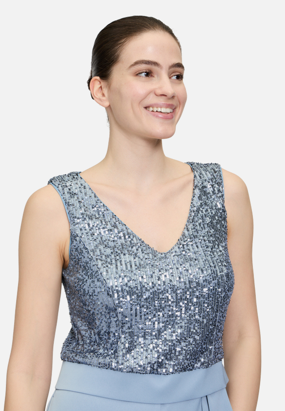 Jumpsuit mit Pailletten / Detailbild