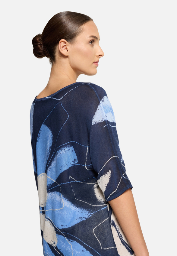 Feinstrickpullover mit Print / Detailbild