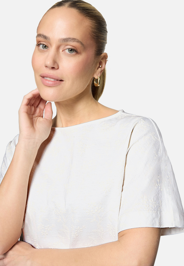 Baumwoll-T-Shirt   mit Stickerei / Detailbild