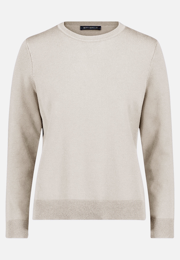 Basic-Strickpullover mit Rundhalsausschnitt / Vorderseite