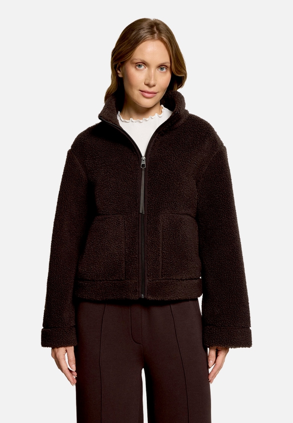 Sweatjacke langarm / Modellfoto Vorderseite