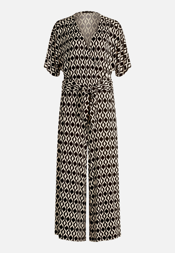 Eleganter Jumpsuit  mit grafischem Muster / Vorderseite