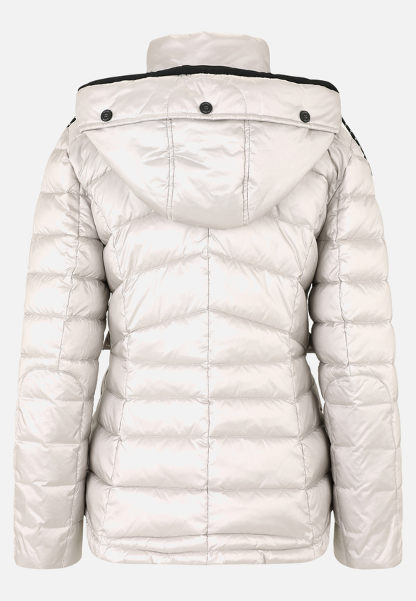 Steppjacke mit abnehmbarer Kapuze / Rückseite