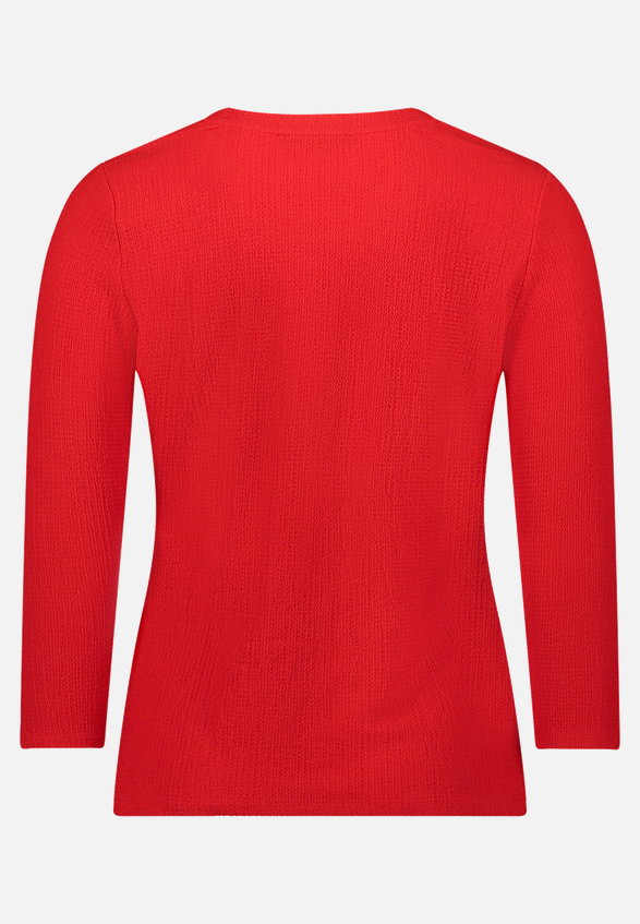 Strukturshirt mit Rundhalsausschnitt / Rückseite
