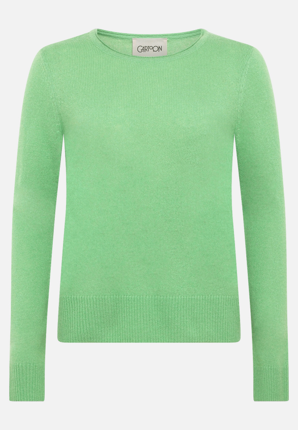 Kaschmir-Pullover mit Rundhalsausschnitt / Vorderseite