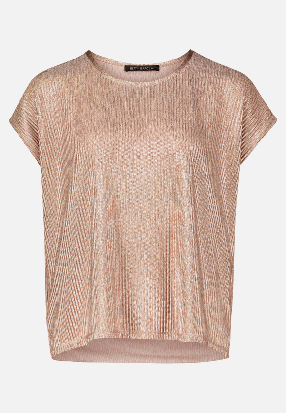 Casual-Shirt mit Glanzeffekt / Vorderseite
