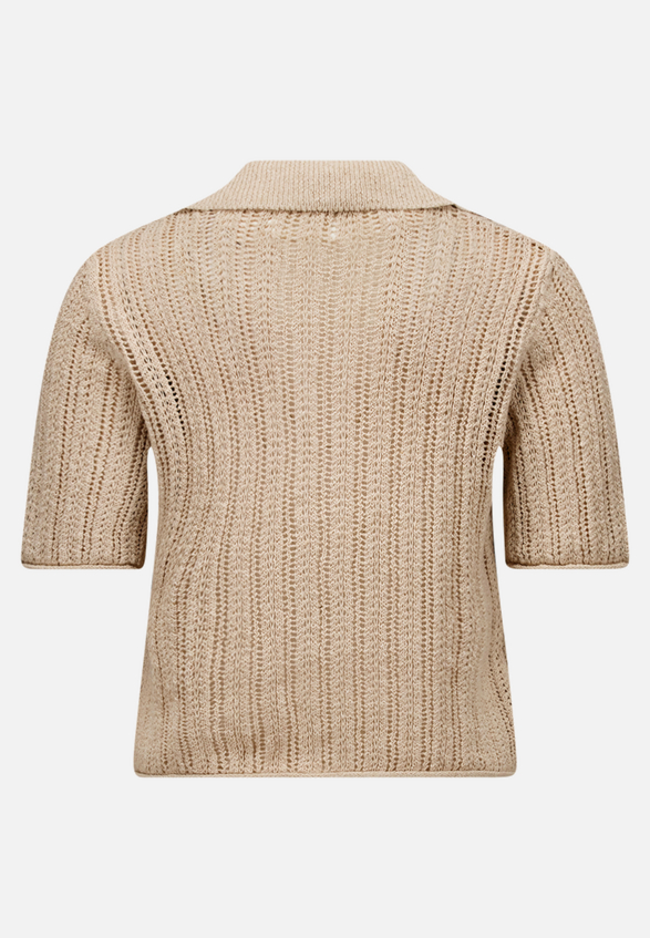 Sommer-Strickjacke mit Knopfleiste / Rückseite