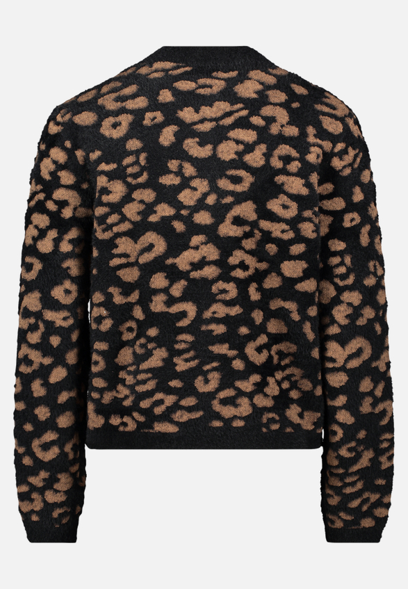 Strick-Cardigan mit Jacquard / Rückseite