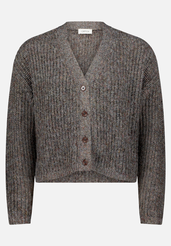 Cardigan mit V-Ausschnitt / Vorderseite