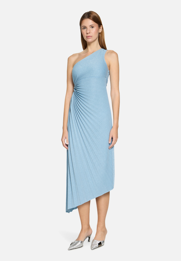 Abendkleid im Glitzer-Look / Modellfoto Vorderseite