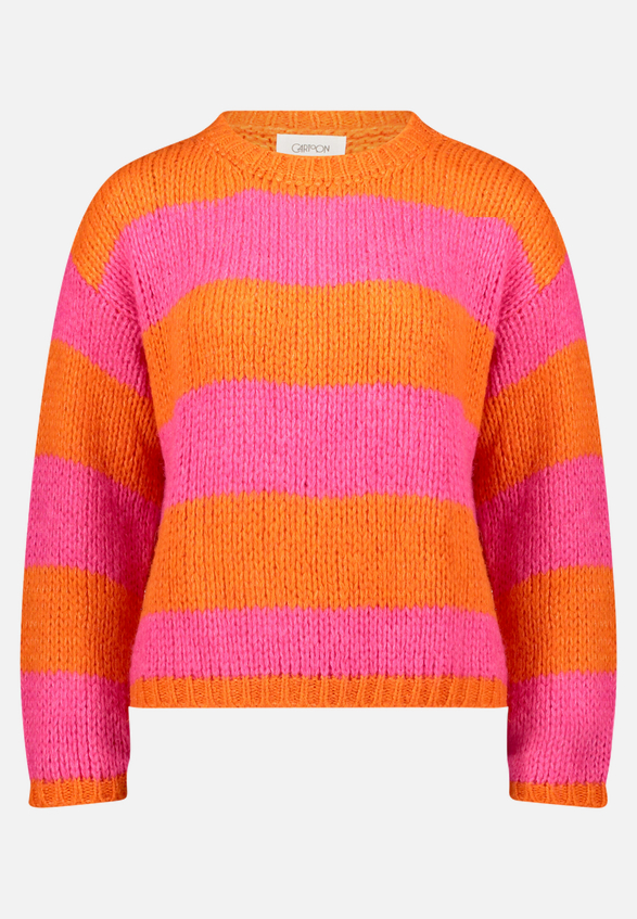 Strickpullover mit Rundhalsausschnitt / Vorderseite