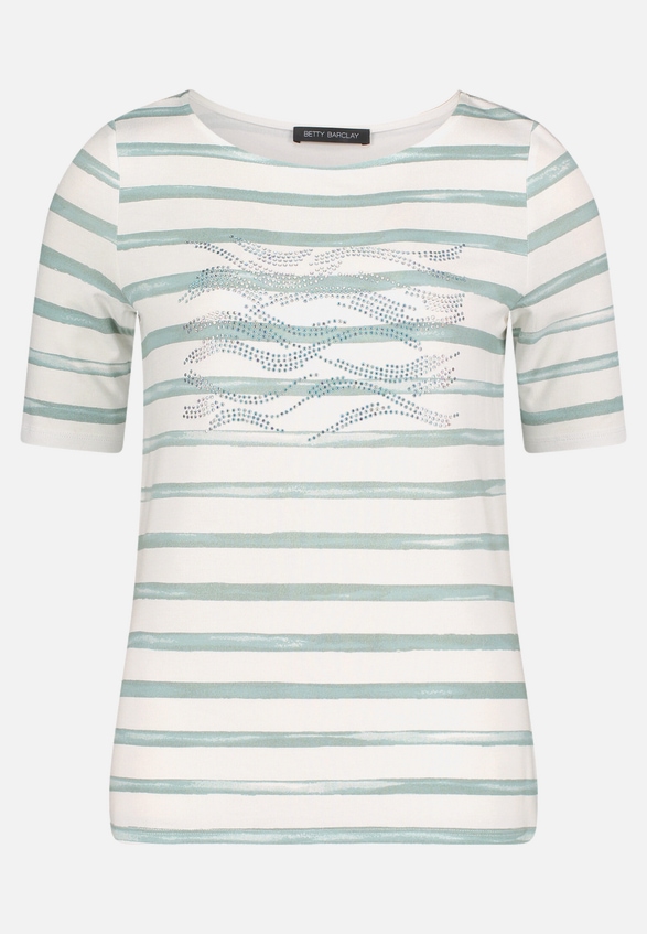 Ringelshirt mit U-Boot-Ausschnitt / Vorderseite