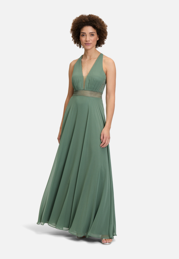 Abendkleid mit Spitze / Modellfoto Vorderseite