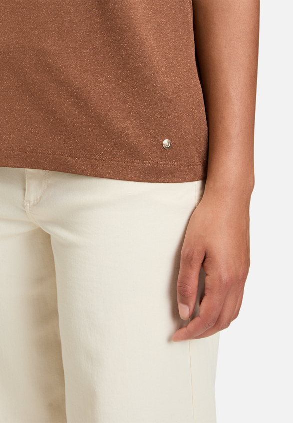 Casual-Shirt mit Perlen / Detailbild