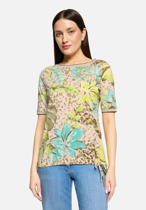 Casual-Shirt mit Tunnelzug / Modellfoto Vorderseite