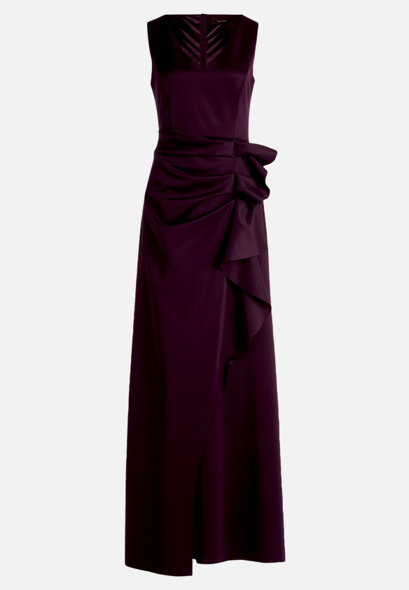 Abendkleid mit Volant / Vorderseite