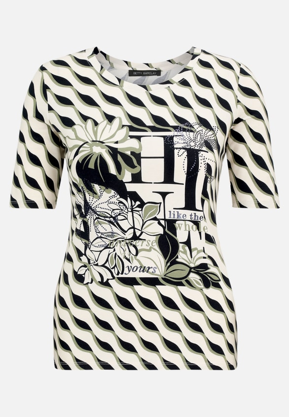Basic Shirt mit Print / Vorderseite