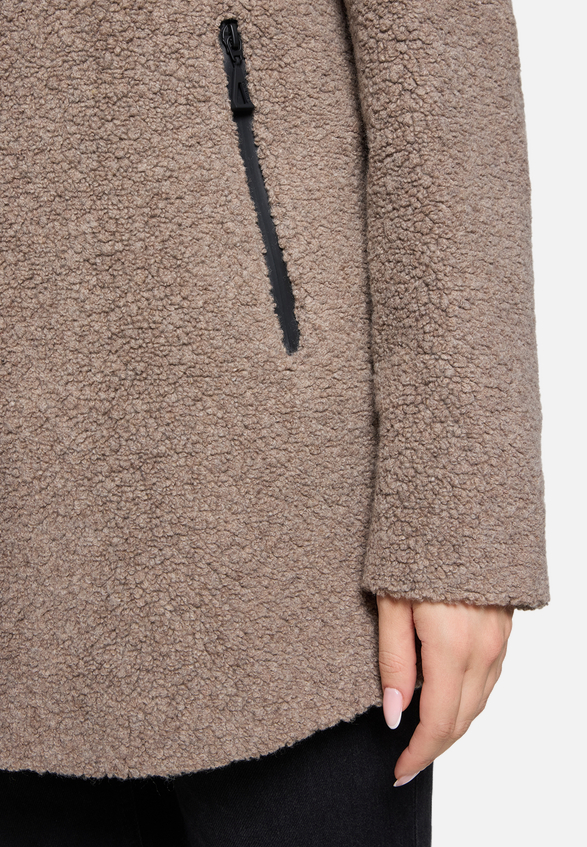 Wolljacke mit Kapuze / Detailbild