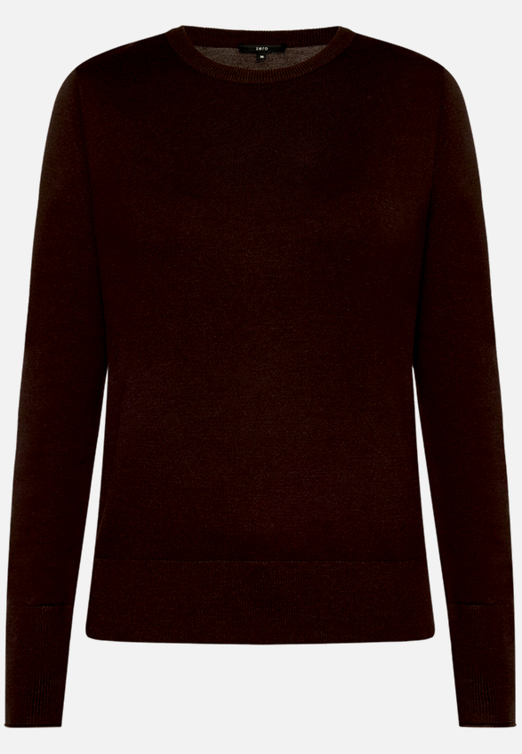 Basic-Pullover  mit Rundhalsausschnitt  / Vorderseite