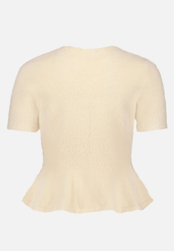 Strickpullover mit Rundhalsausschnitt / Rückseite
