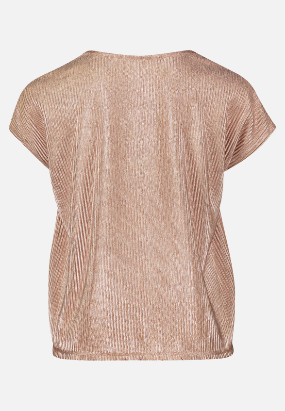 Casual-Shirt mit Glanzeffekt / Rückseite