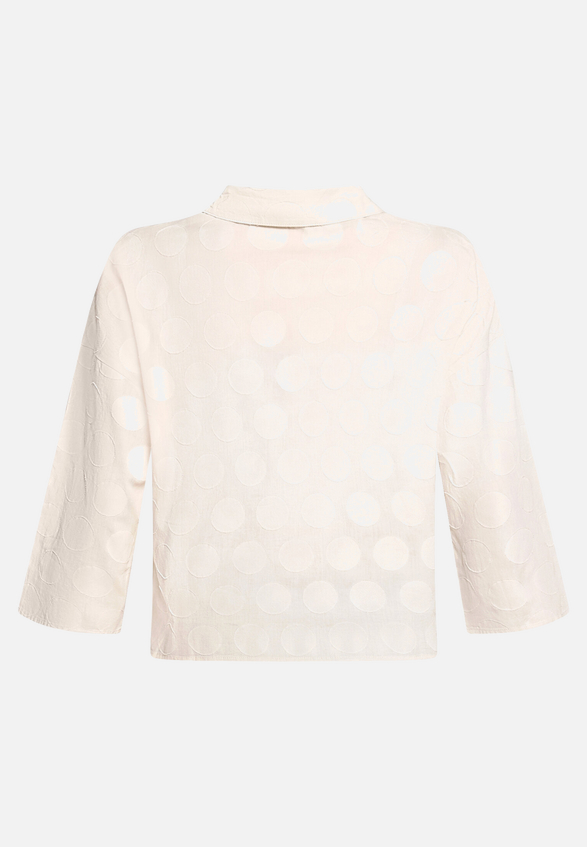 Oversize-Bluse mit Kragen / Rückseite