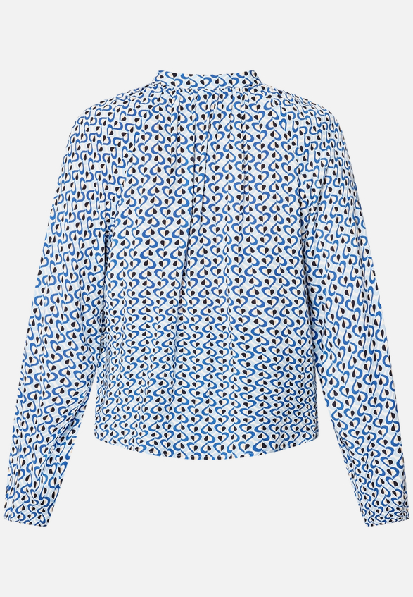 Bluse mit grafischem Print / Rückseite