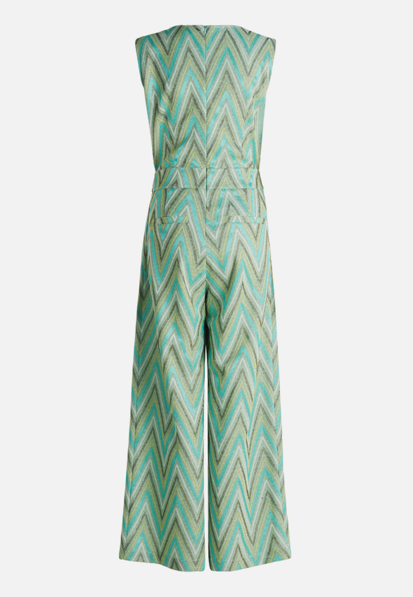 Jumpsuit mit Bindegürtel / Rückseite