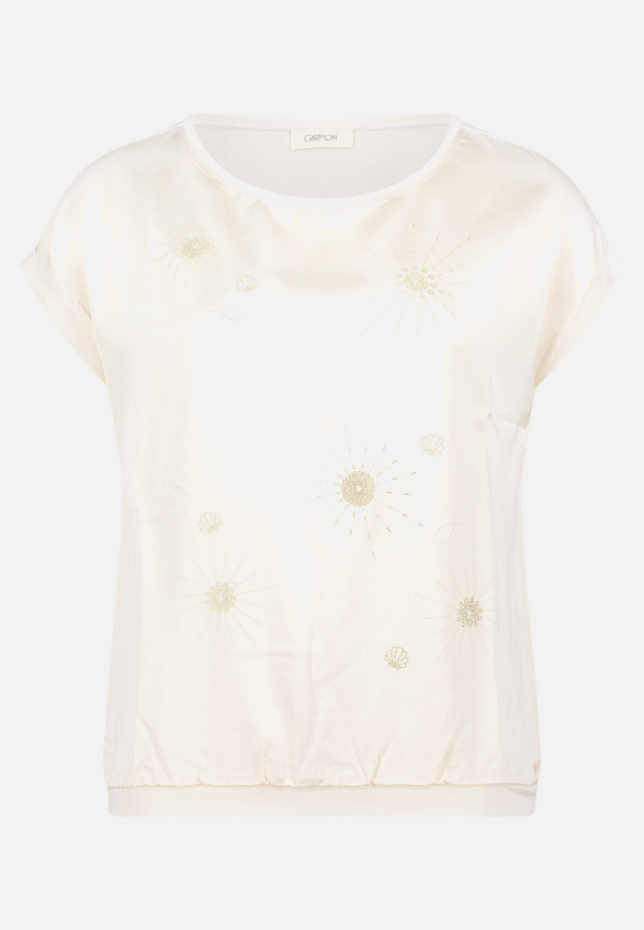 Casual-Shirt mit Rippbündchen / Vorderseite