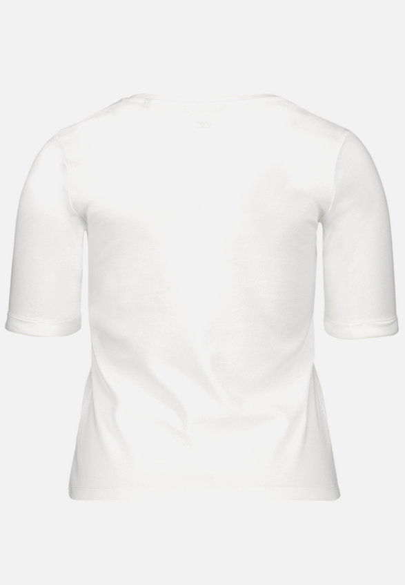 Basic-T-Shirt mit V-Ausschnitt / Rückseite
