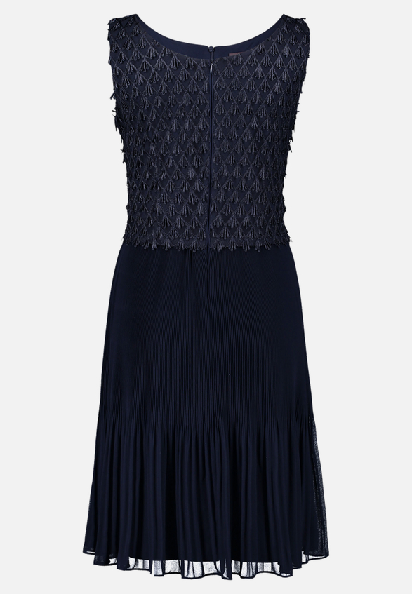 Cocktailkleid mit Plissee / Rückseite