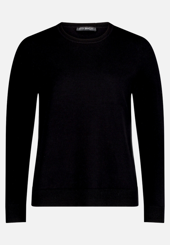 Basic-Strickpullover mit Rundhalsausschnitt / Vorderseite