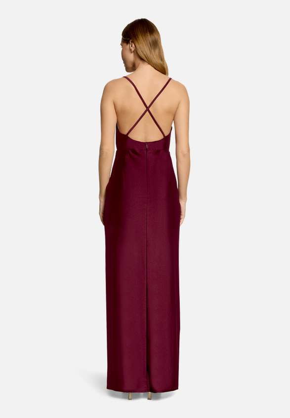 Abendkleid figurbetont / Modellfoto Rückseite
