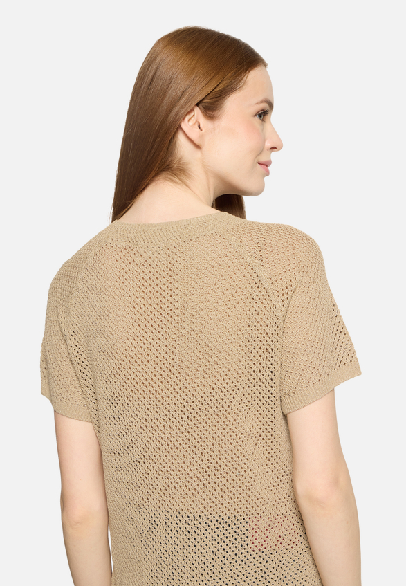 Strickpullover mit Rundhalsausschnitt / Detailbild