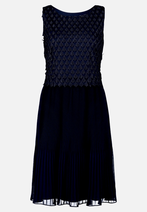Cocktailkleid mit Plissee / Vorderseite