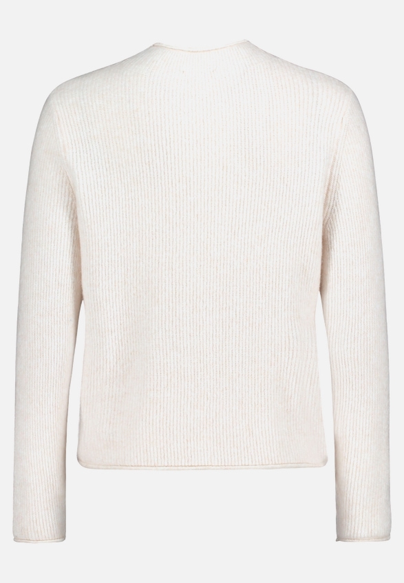 Strickpullover mit Stehkragen / Rückseite