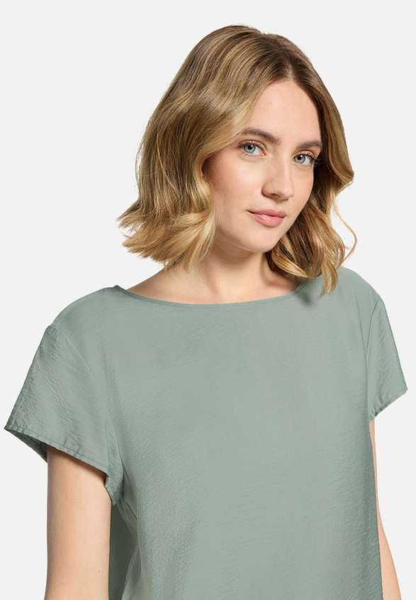 Blusenshirt unifarben / Detailbild