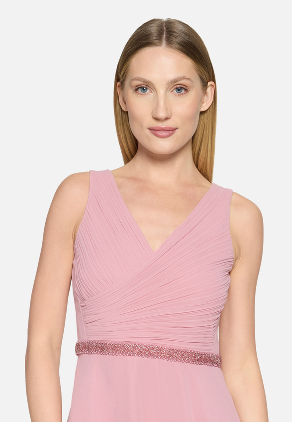 Abendkleid mit Plissee / Detailbild