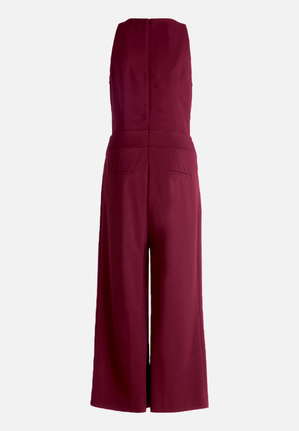 Jumpsuit mit Bindegürtel / Rückseite